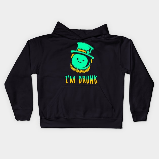 I'm drunk Kids Hoodie by ZlaGo